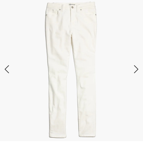 EUC Madewell 9" High-Rise Skinny Jeans in Pure White, size 26 - Picture 2 of 14